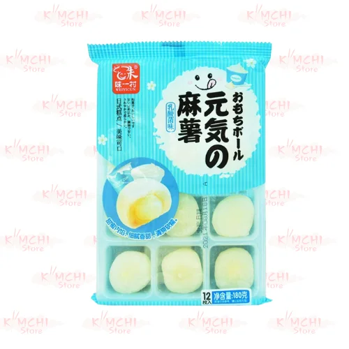 Mochi Saveur Lait, Boite de 12 pièces, 180 g.