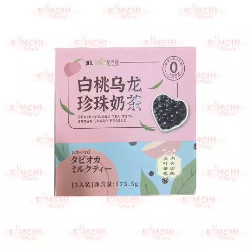 Bubble Tea, Thé Oolong à la Pêche au Sucre Brun et aux Perles de Tapioca, (3x58,5g) 175,5 gr