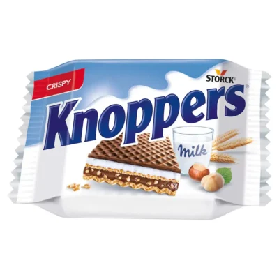Knoppers - Gaufrette Fourrée Lait et Noisettes 25g