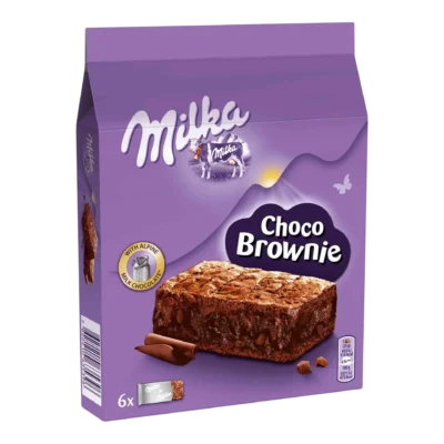 Milka Choco Brownie - 6 Gâteaux Moelleux 150g