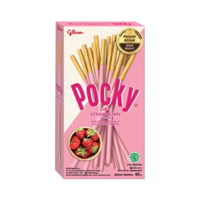 Glico Pocky Strawberry - Saveur Fraise 45g